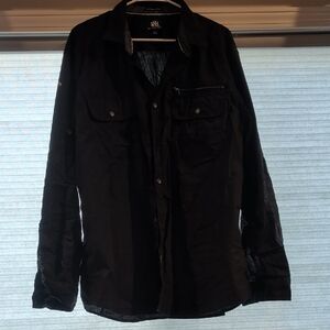 Rock & Republic Men's Black Shirt Jacket